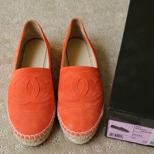 chaussure chanel orange